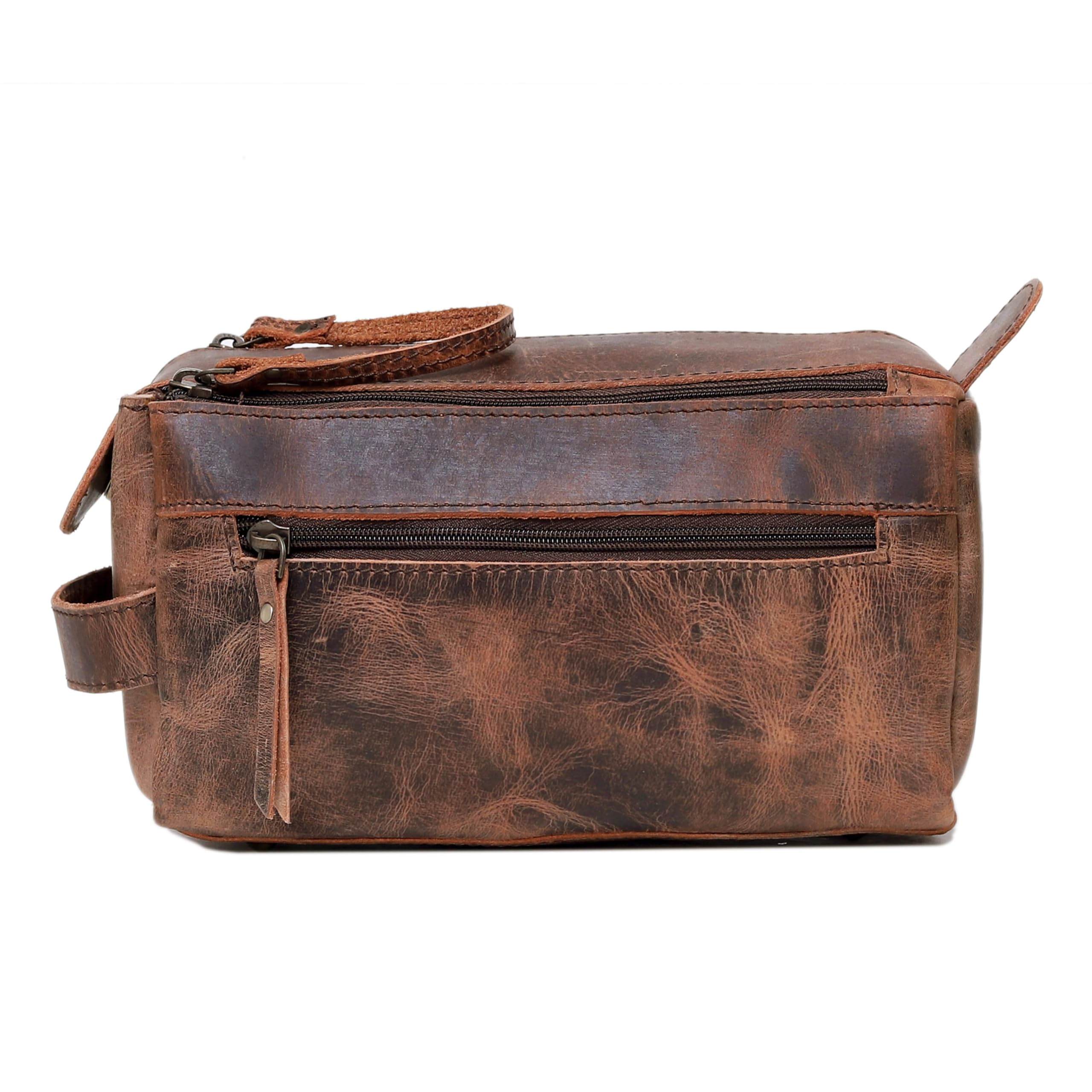 Cuero premium gift-ready leather dopp kit showcasing elegant packaging