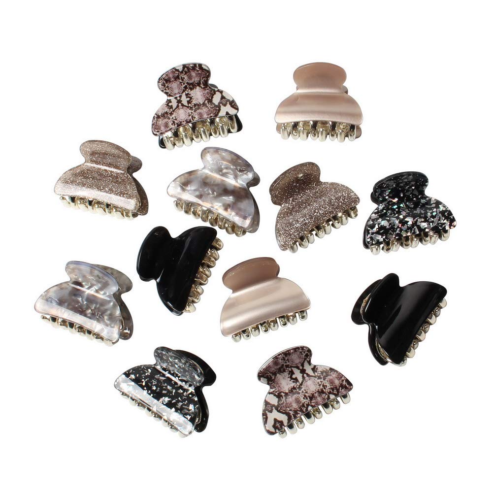 Cuizhiyu floral-printed hair clip 1.57-inch for stylish daily wear with secure grip.