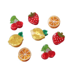 Cuizhiyu pinza pelo mini fruta en cereza, sujeción suave para mechones pequeños.