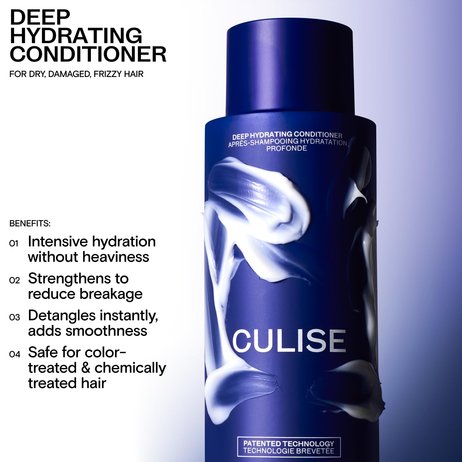 CULISE color-safe formula with rice ferment for gentle moisture