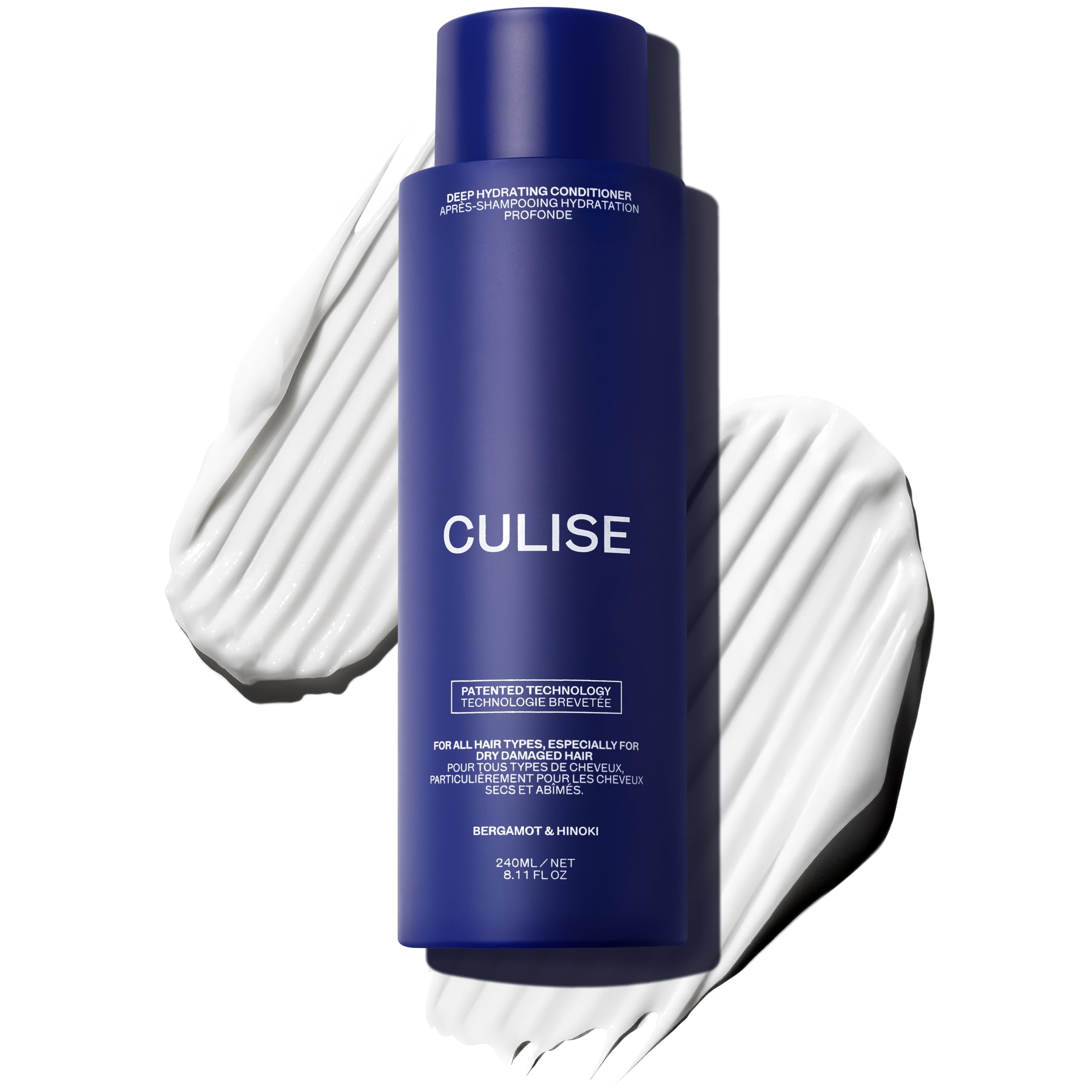 CULISE deep hydrating conditioner bottle pouring for weightless moisture