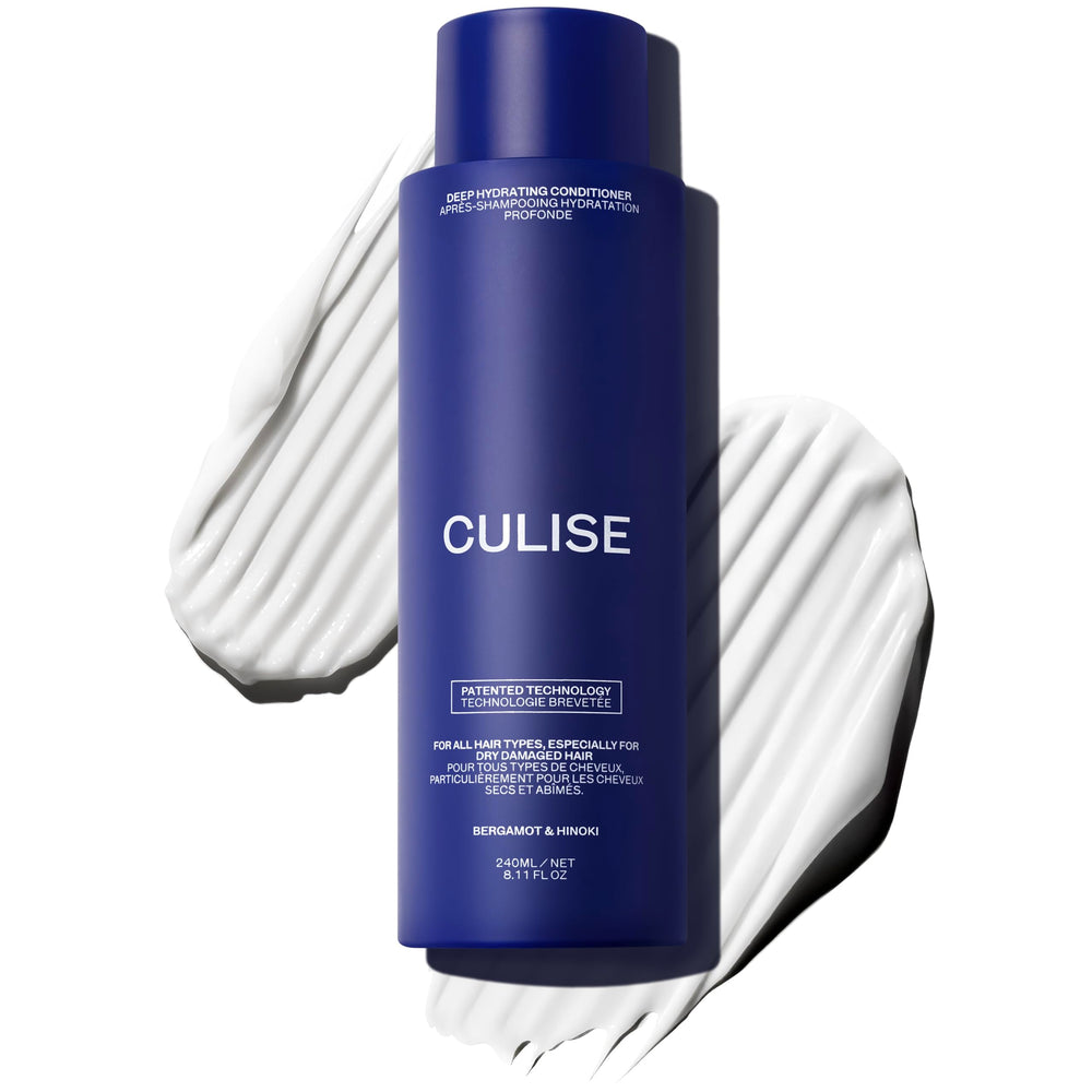 CULISE deep hydrating conditioner bottle pouring for weightless moisture
