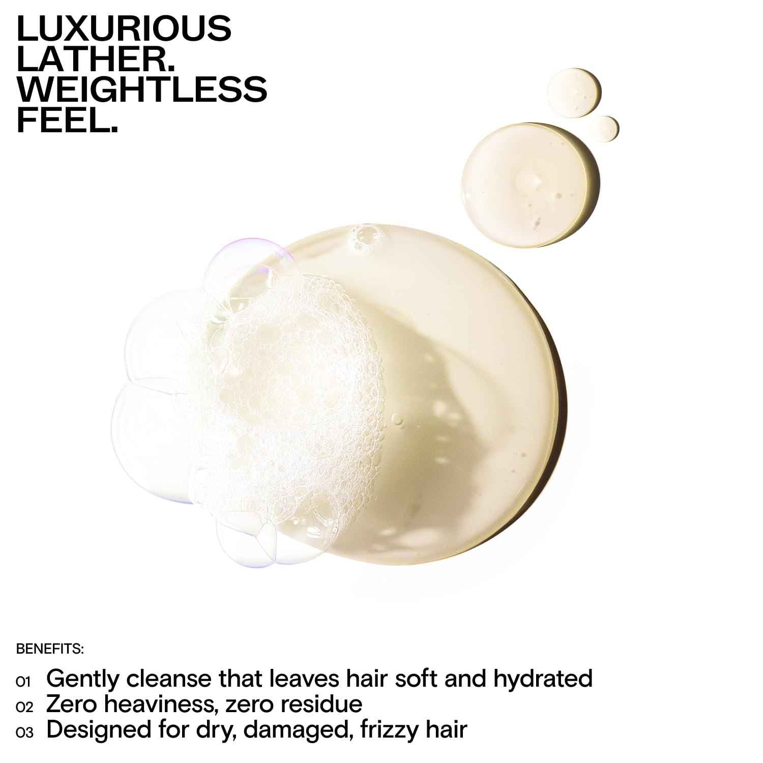 CULISE hyaluronic acid moisture swirl portrays intense hydration for dry hair.