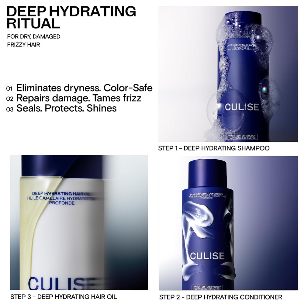 CULISE Korean hair care ritual scene with bottle and ingredients