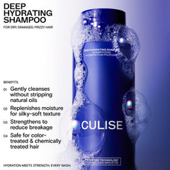 CULISE probiotics microbiome graphic emphasizes supportive, healthy-looking strands.