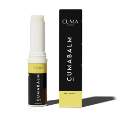 CUMA CumaBalm eye balm tube demonstrates depuffing action for tired eyes