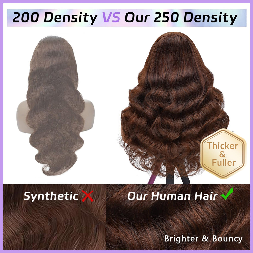 CUMASE 26-inch human hair wig pre-plucked for quick styling.