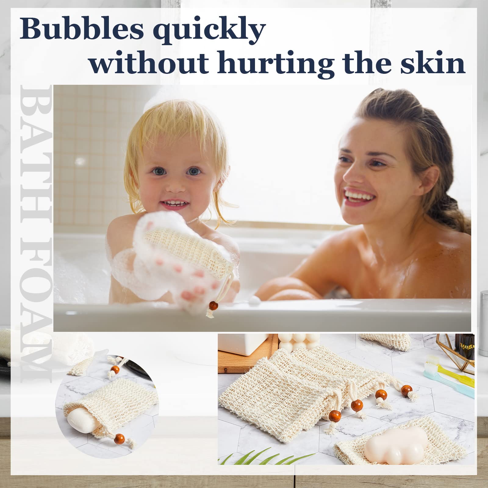Cunhill soap saver bag foot exfoliation use in shower