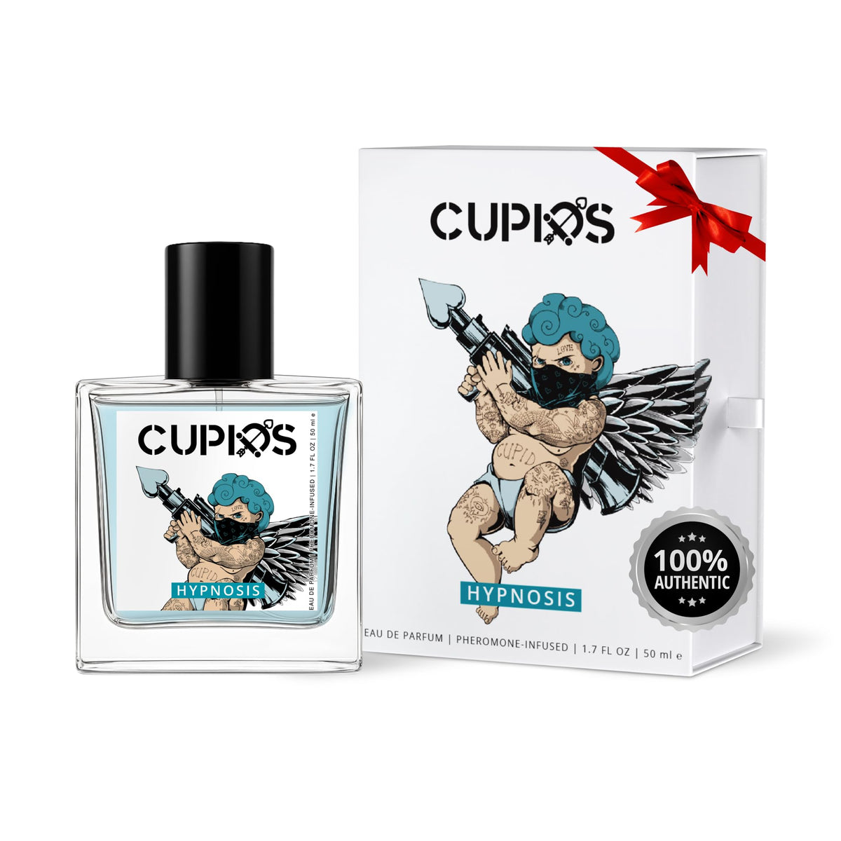 Cupids Original Hypnosis 2.0 bottle front view for confident daily wear.