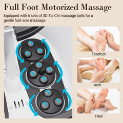 CuPiLo Foot Spa Bath Massager six 3D Tai Chi balls provide automatic foot massage.