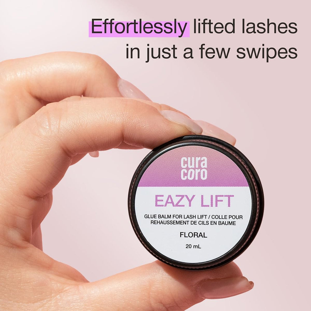 CURACORO Eazy Lash Lift Glue Balm supports salon-at-home results with professional ease.