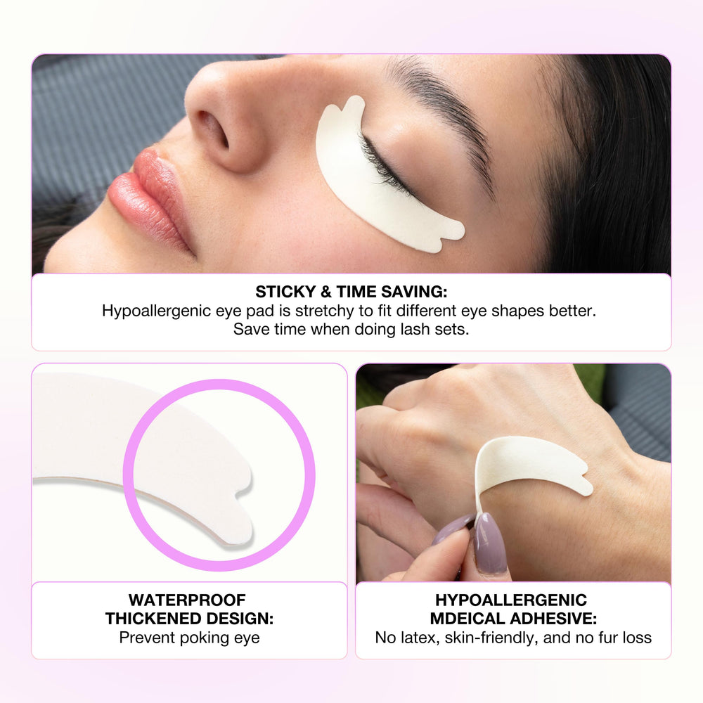 Curacoro eye pad for oily skin shows strong adhesion to stay in place
