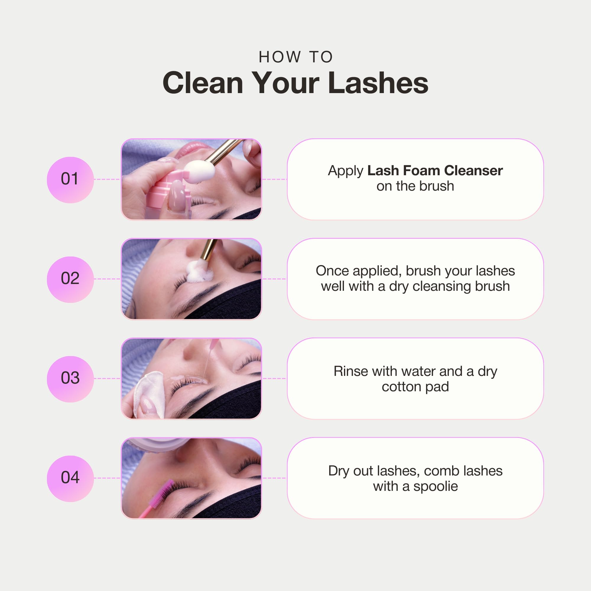 CURACORO eyelash cleanser hydrating-formula—hydration during cleansing for comfort