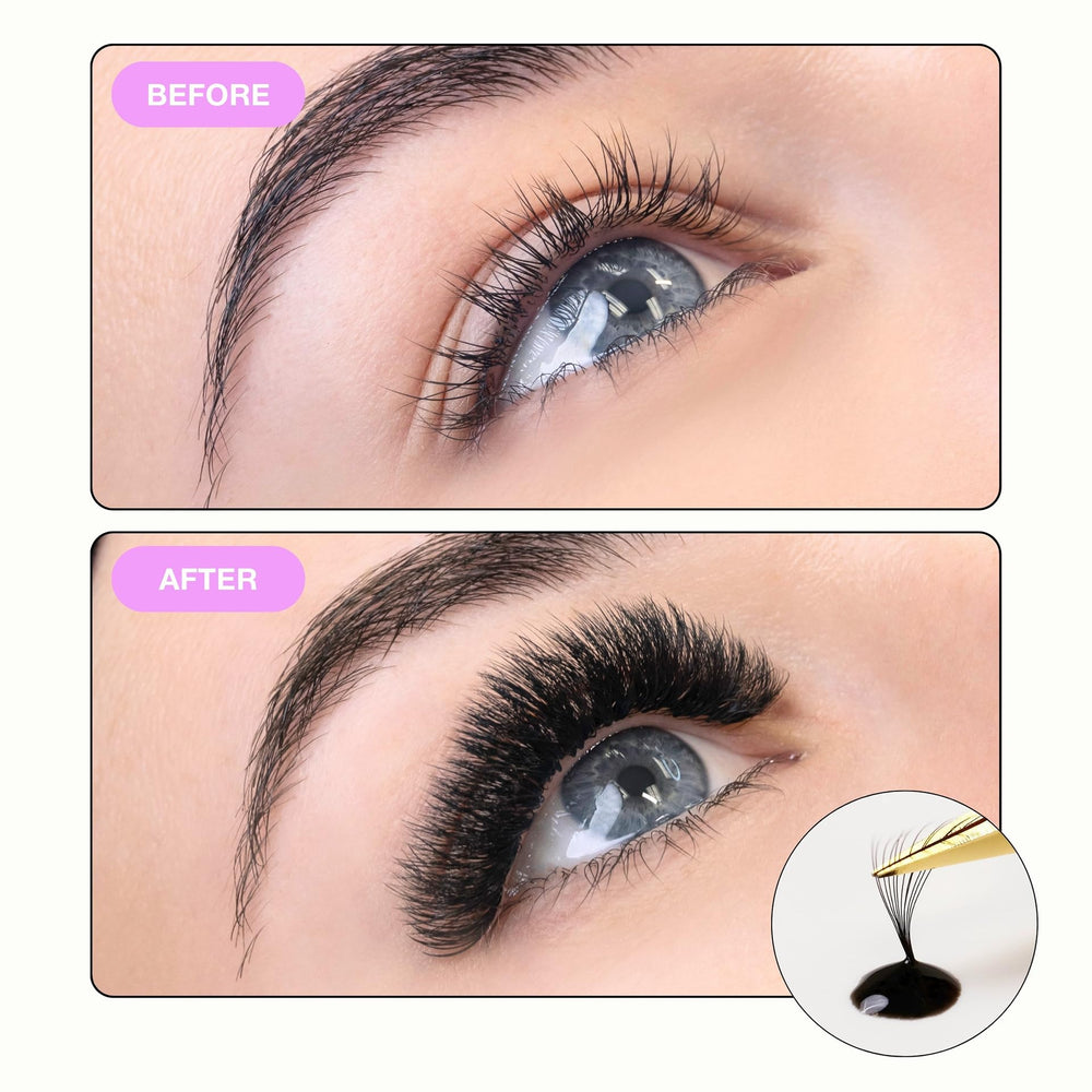 Curacoro latex-free glue formulation supports safer professional lash procedures.