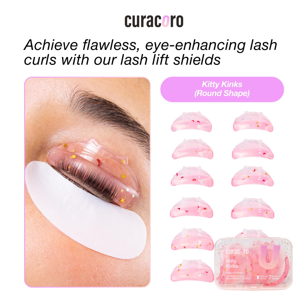 Curacoro compatible lash lift tools for enhanced lash definition.
