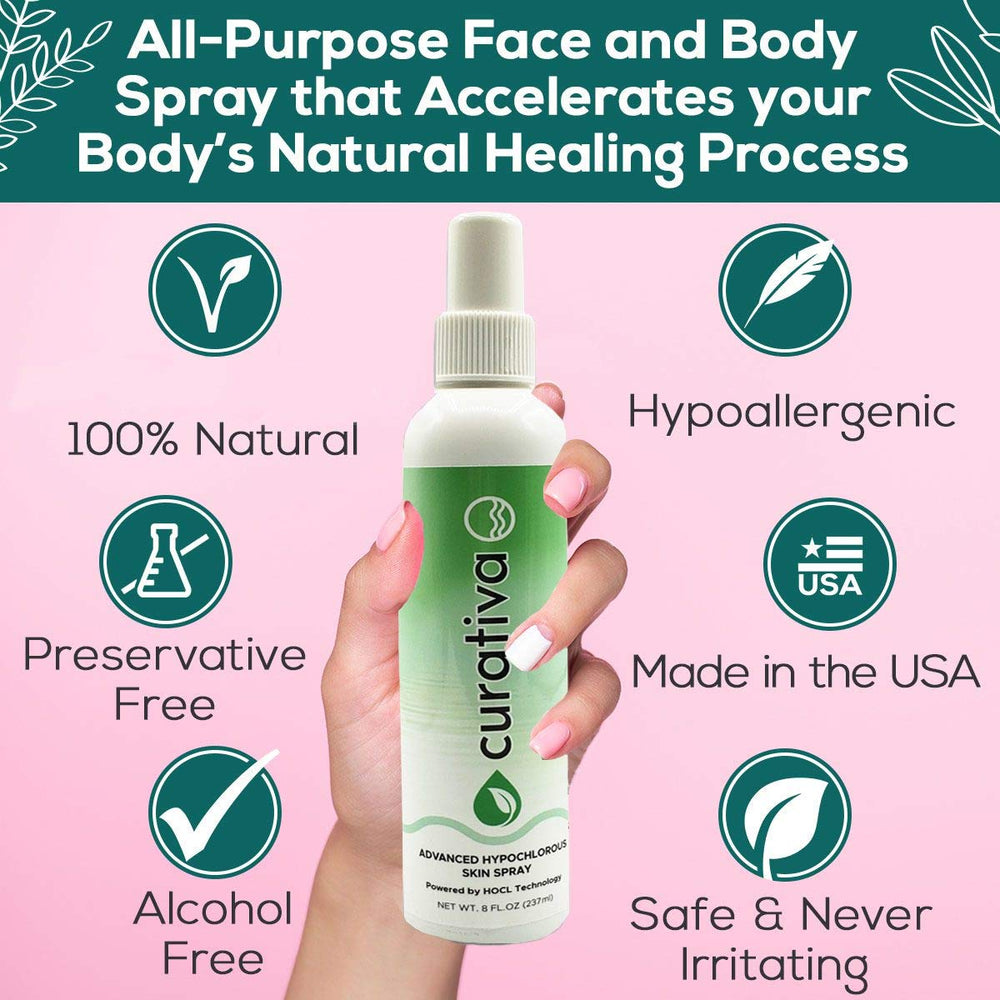 Curativa Bay Organic ingredients label shows natural, clean formula