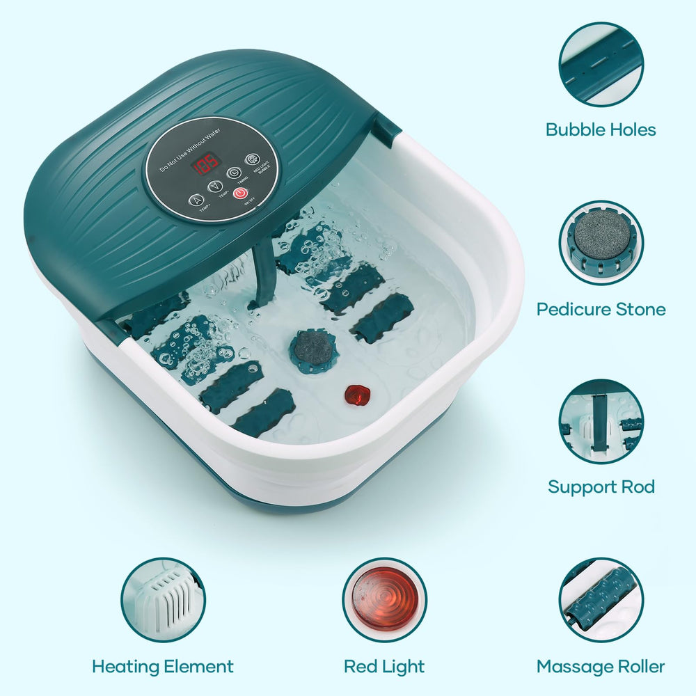 CURECURE collapsible foot spa storage box keeps accessories organized