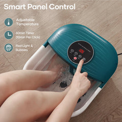 CURECURE foot spa heating and bubble system delivers soothing warmth and gentle bubbles