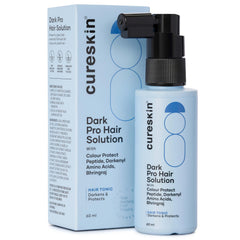 Cureskin Anti Grey Hair Serum bottle shows lightweight, non-greasy formula for gradual color improvement.