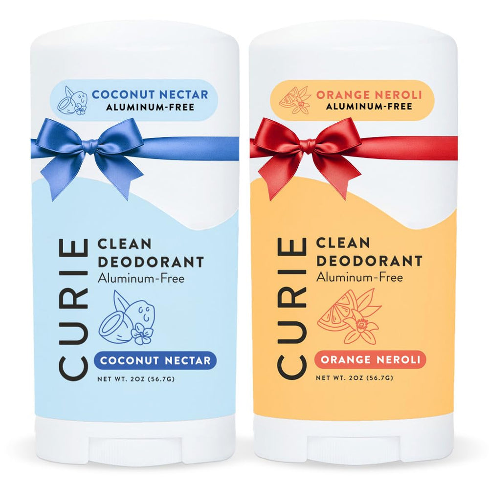 Curie deodorant orange neroli coconut nectar stick for all-day odor protection.