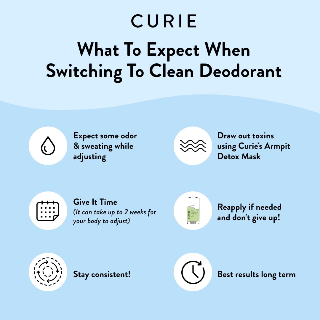 Curie deodorant in a post-workout bag ready for quick refresh after exercise.