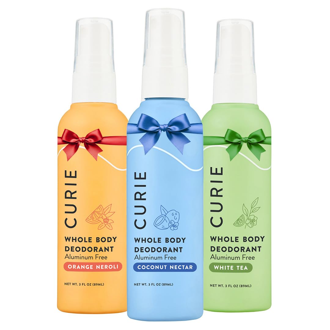Curie OG Spray Variety Pack front view offering aluminum-free protection for daily freshness.