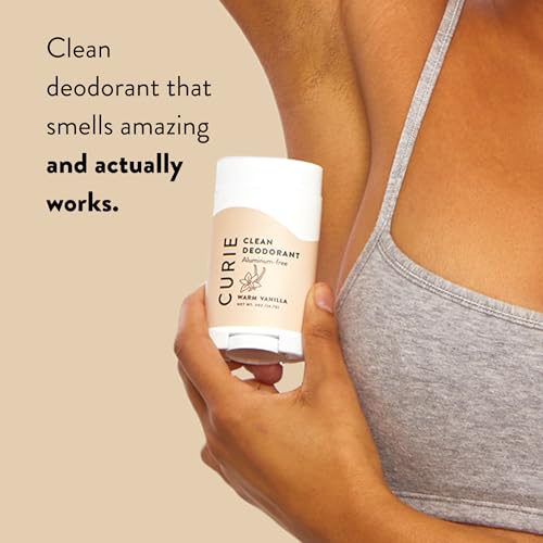 Curie travel mini Coconut Nectar deodorant with tropical aroma on the go.