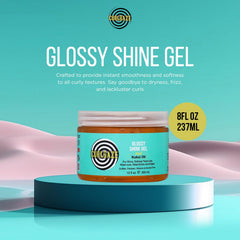 Curldaze Glossy Shine Gel on twist-out demonstrates lasting hold and defined texture.