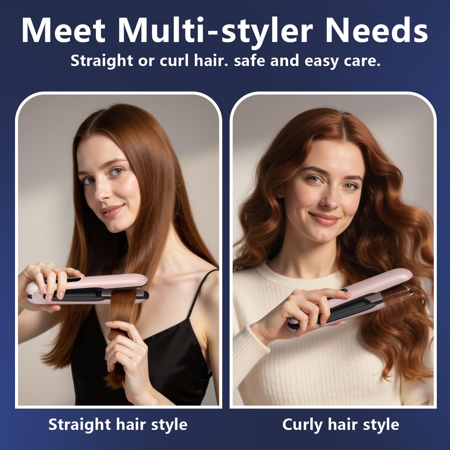 Curlix heat settings display shows 310–420°F for versatile styling options.