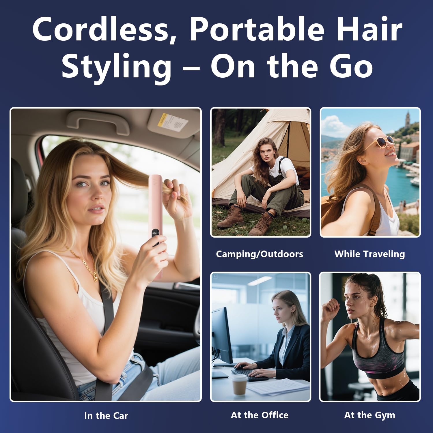 Curlix carrying pouch keeps accessories organized while traveling.