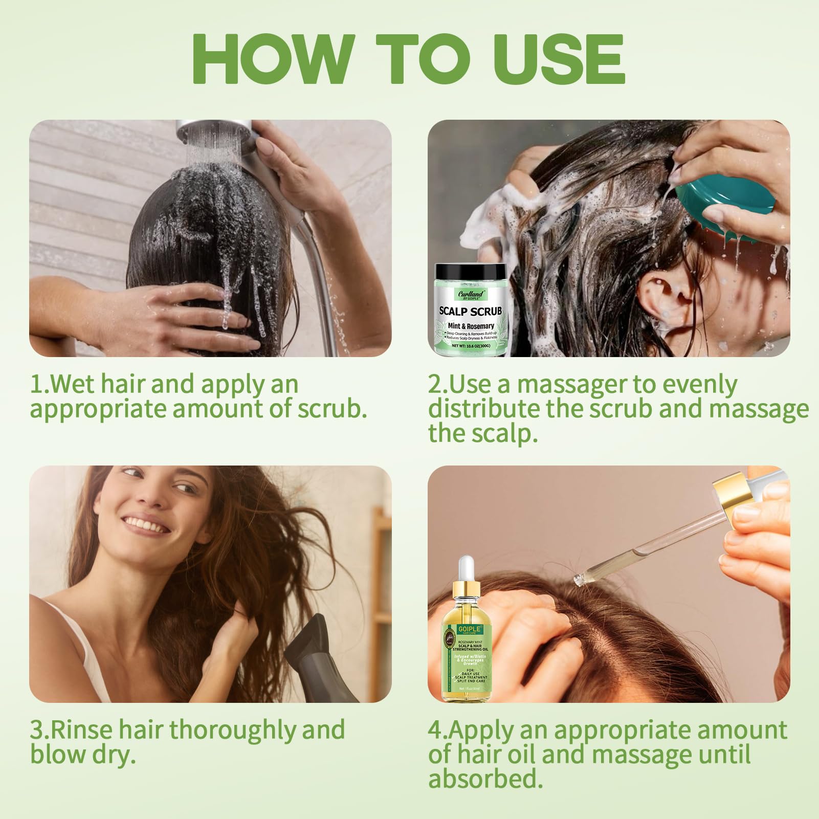 Curlland clarifying-shampoo-bottle illustrating deep clean and buildup removal.