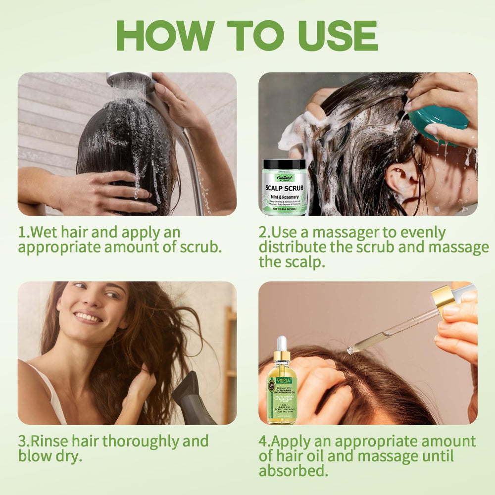 Curlland clarifying-shampoo-bottle illustrating deep clean and buildup removal.