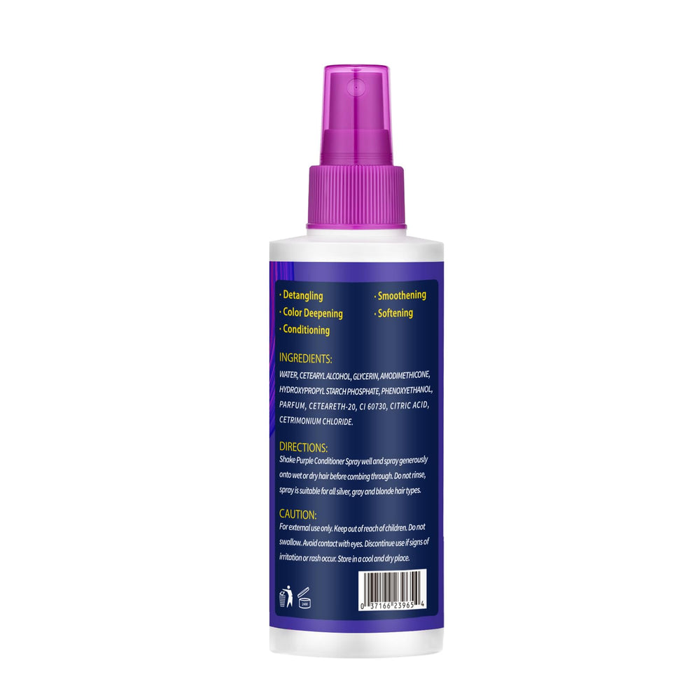 Curlland Purple Leave-In Conditioner Spray packaging—easy-to-use bottle for effortless routine.