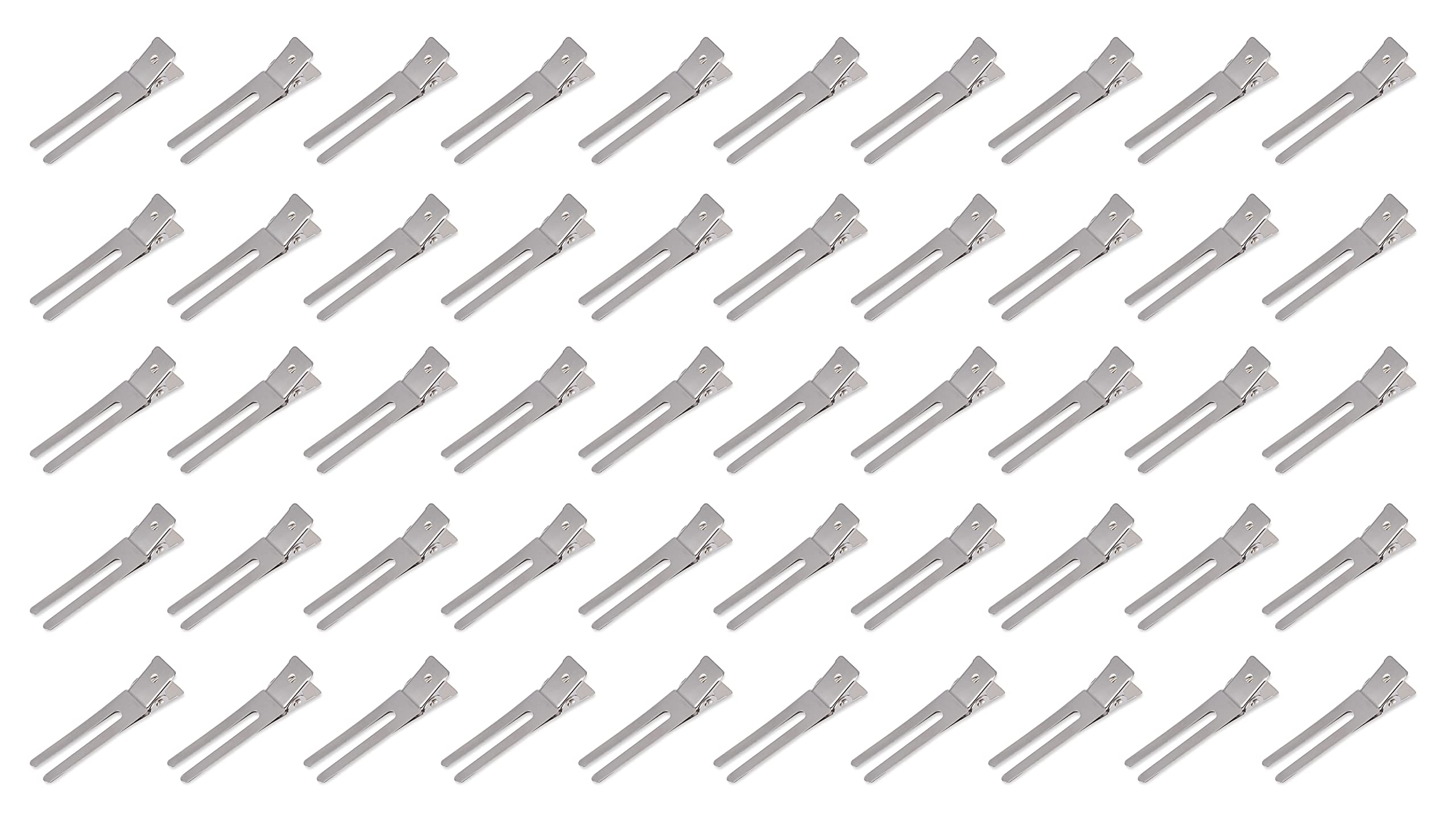 Curly Girl 50 double-prong clip in-use helps shape curl patterns.
