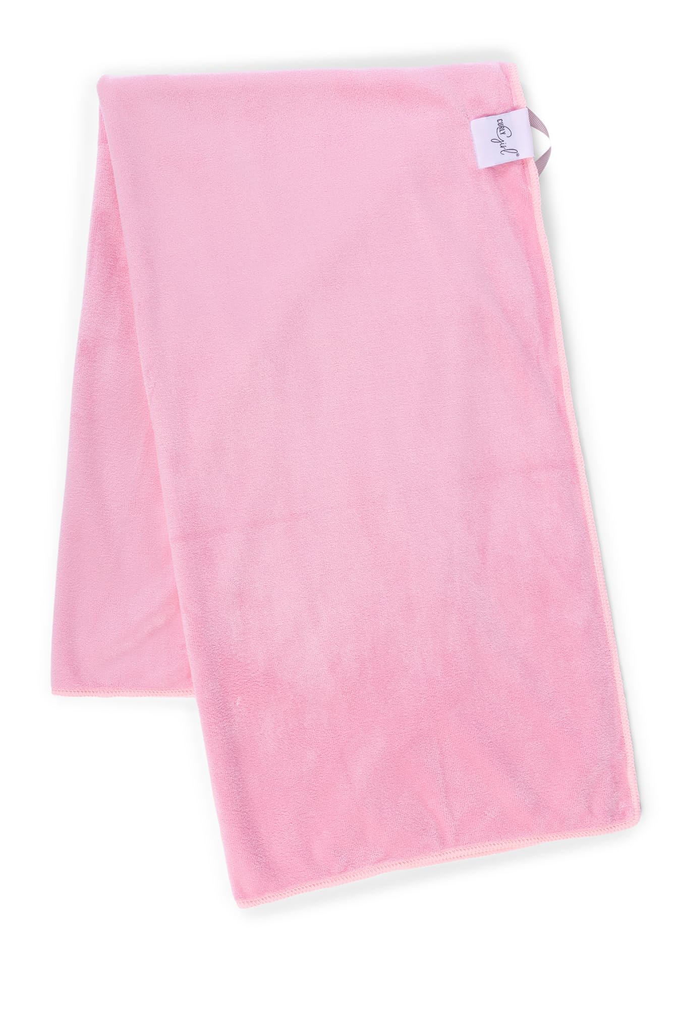 Curly Girl Towel absorbent microfiber soaking up water from curls.
