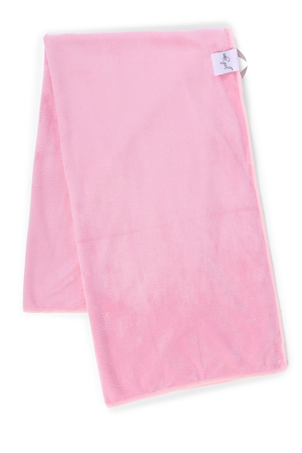 Curly Girl Towel absorbent microfiber soaking up water from curls.