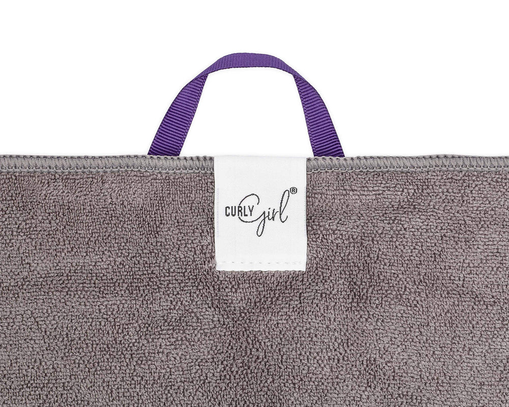Curly Girl towel fast-drying demonstrates faster air-dry without heat for defined curls.