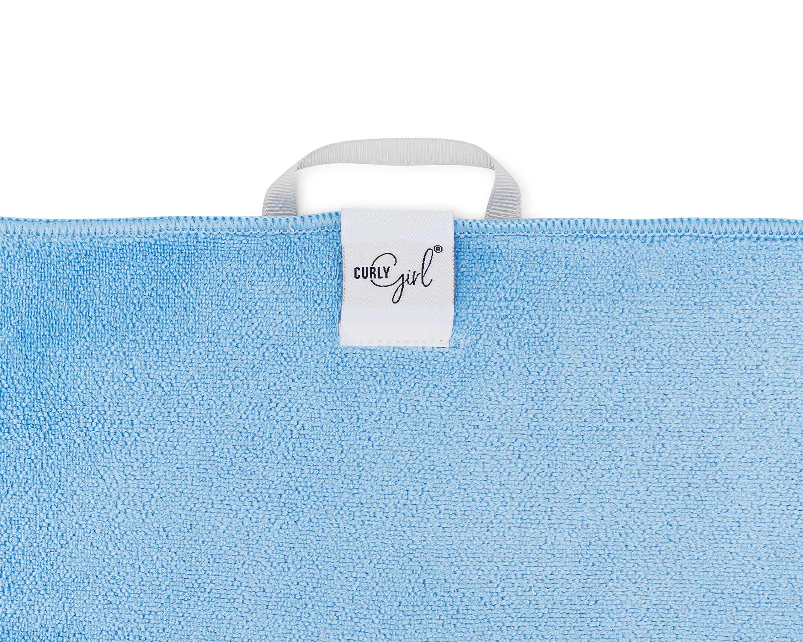 Curly Girl towel large size for diva curls during air-dry routine.