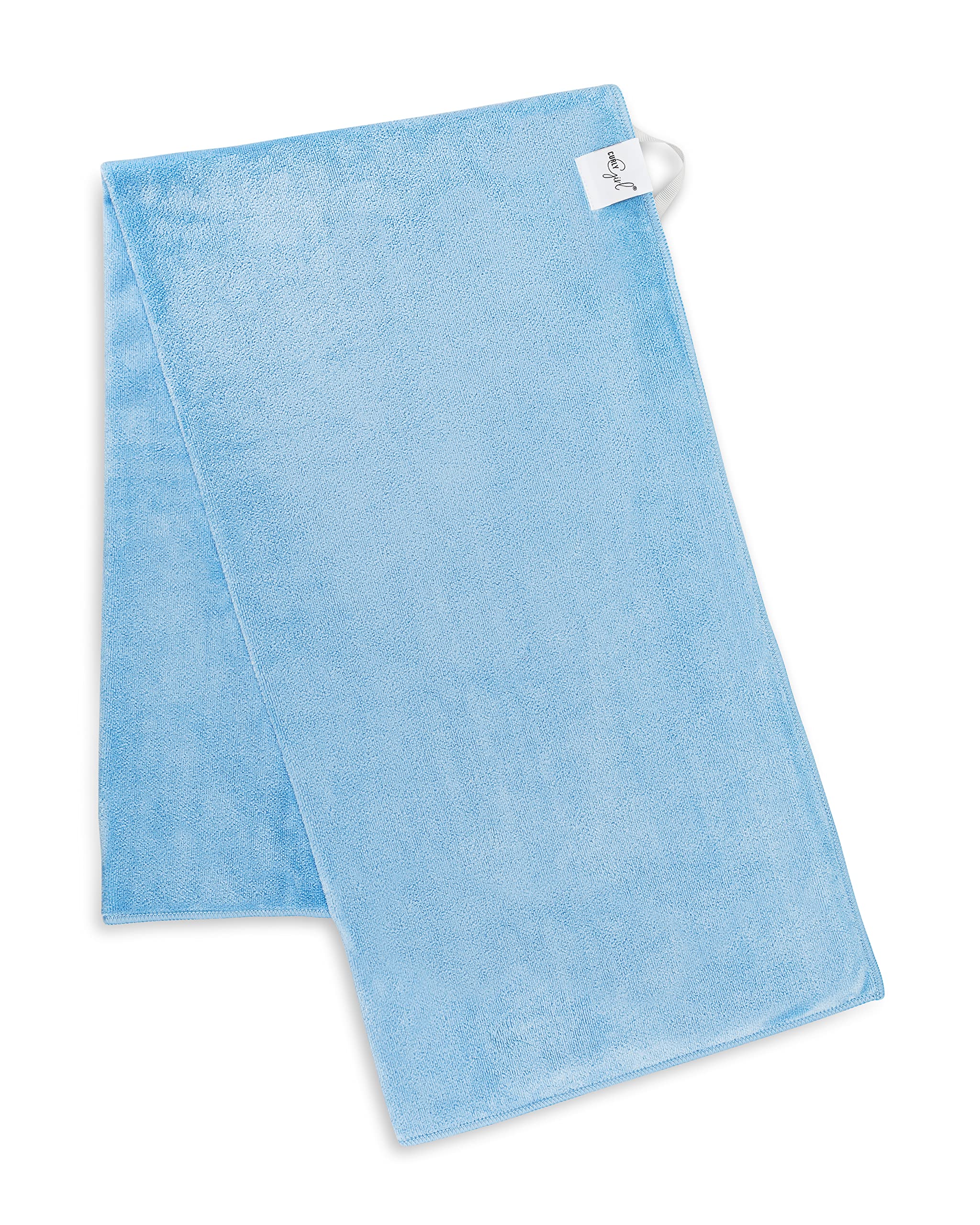 Curly Girl towel moisture absorption ideal for post-wash styling.