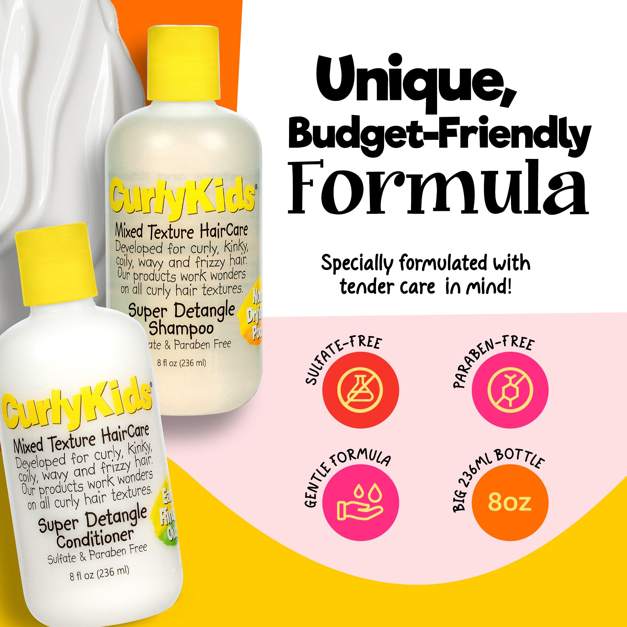 CurlyKids Detangle Duo Packaging—convenient bundle for streamlined bath time