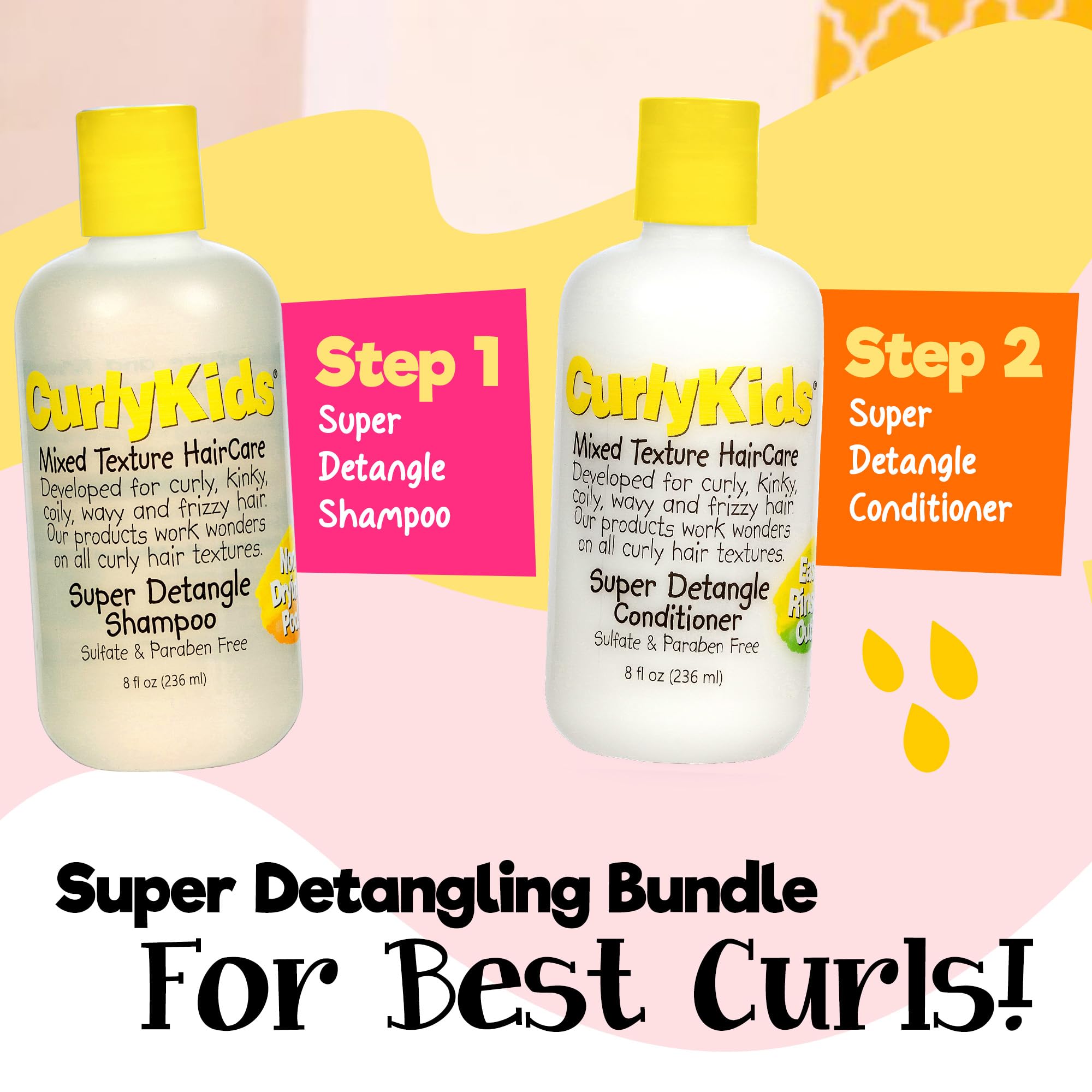 CurlyKids sulfate-free paraben-free label—kid-safe, gentle cleansing