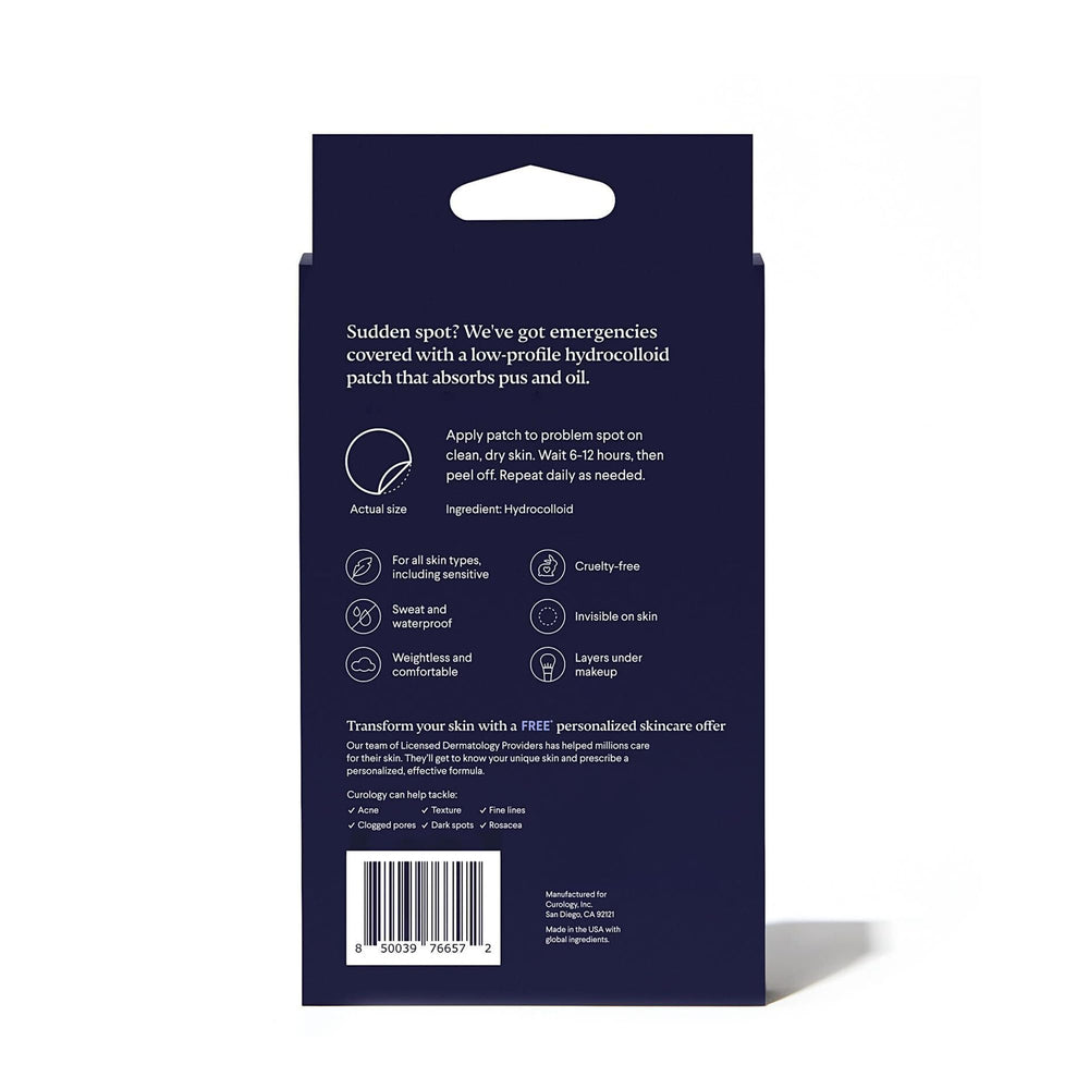 Curology 80 count box signals dermatologist founded pimple care