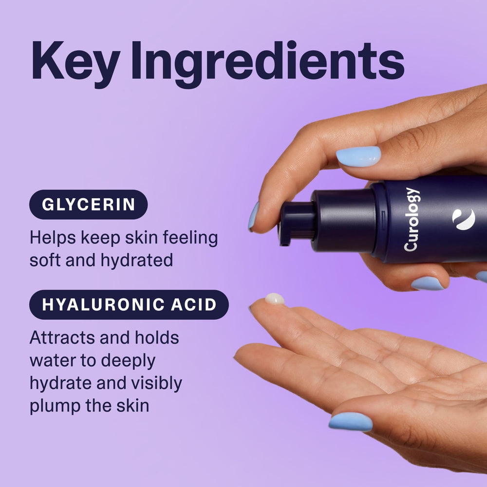 Curology Gel Face Moisturizer for day use, leaves a non-greasy finish.