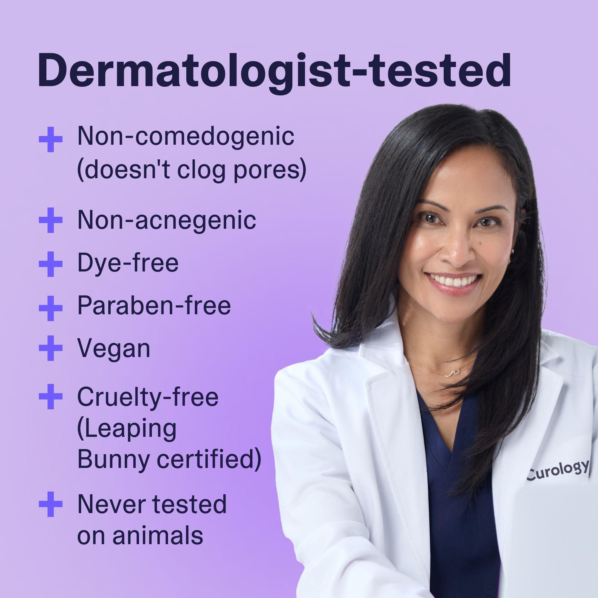 Curology Gel Face Moisturizer fragrance-free label, ideal for sensitive skin.