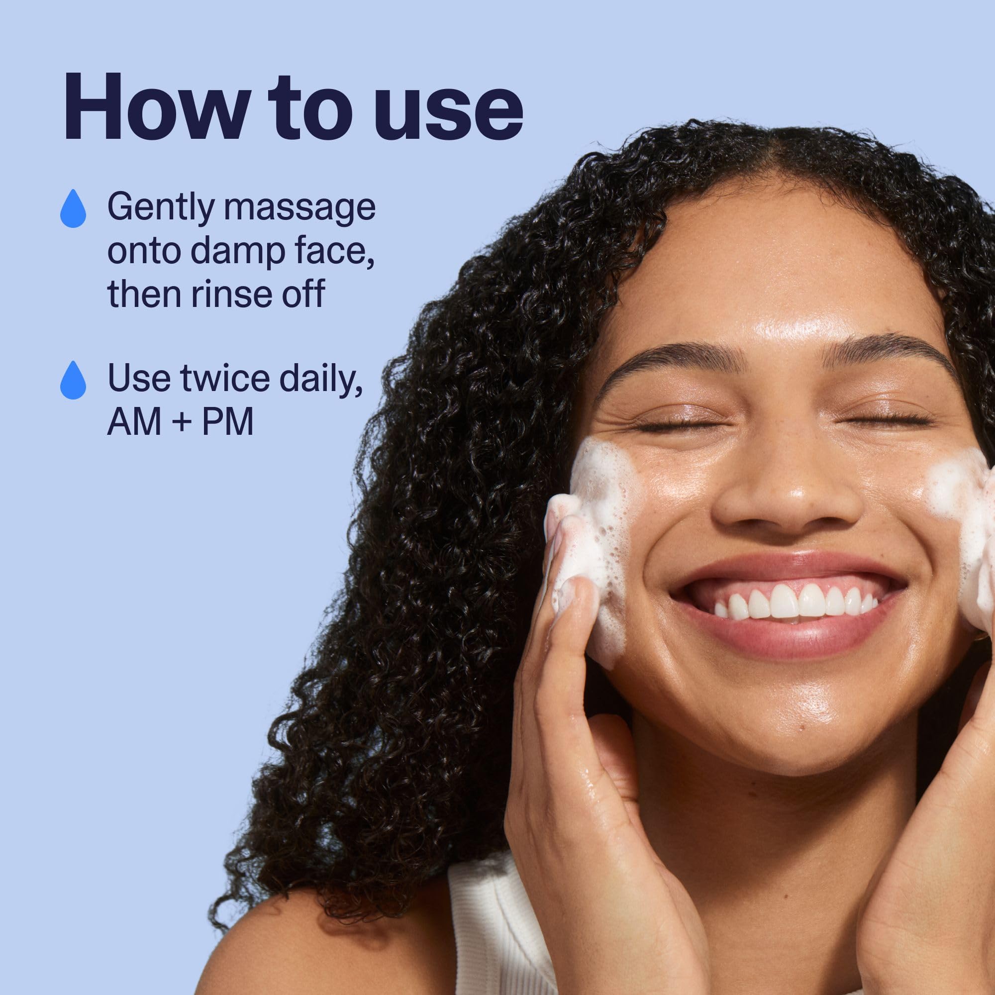 Curology Hydro+ Foaming Gel Cleanser used daily for hydration in skincare routine