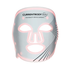 CurrentBody skin LED mask close-up with flexible silicone for full-face coverage.
