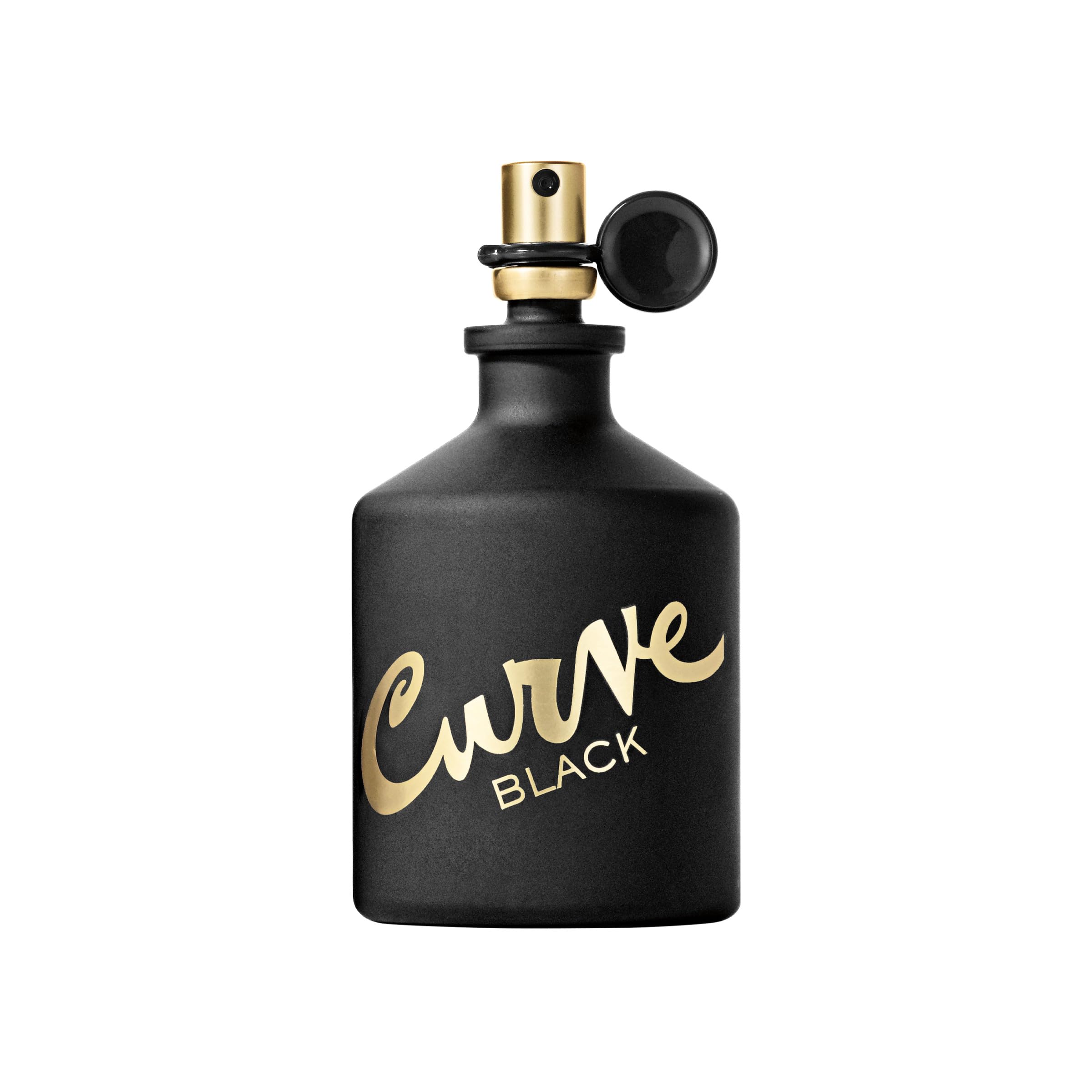 Curve Black bottle on dresser evoking everyday elegance.