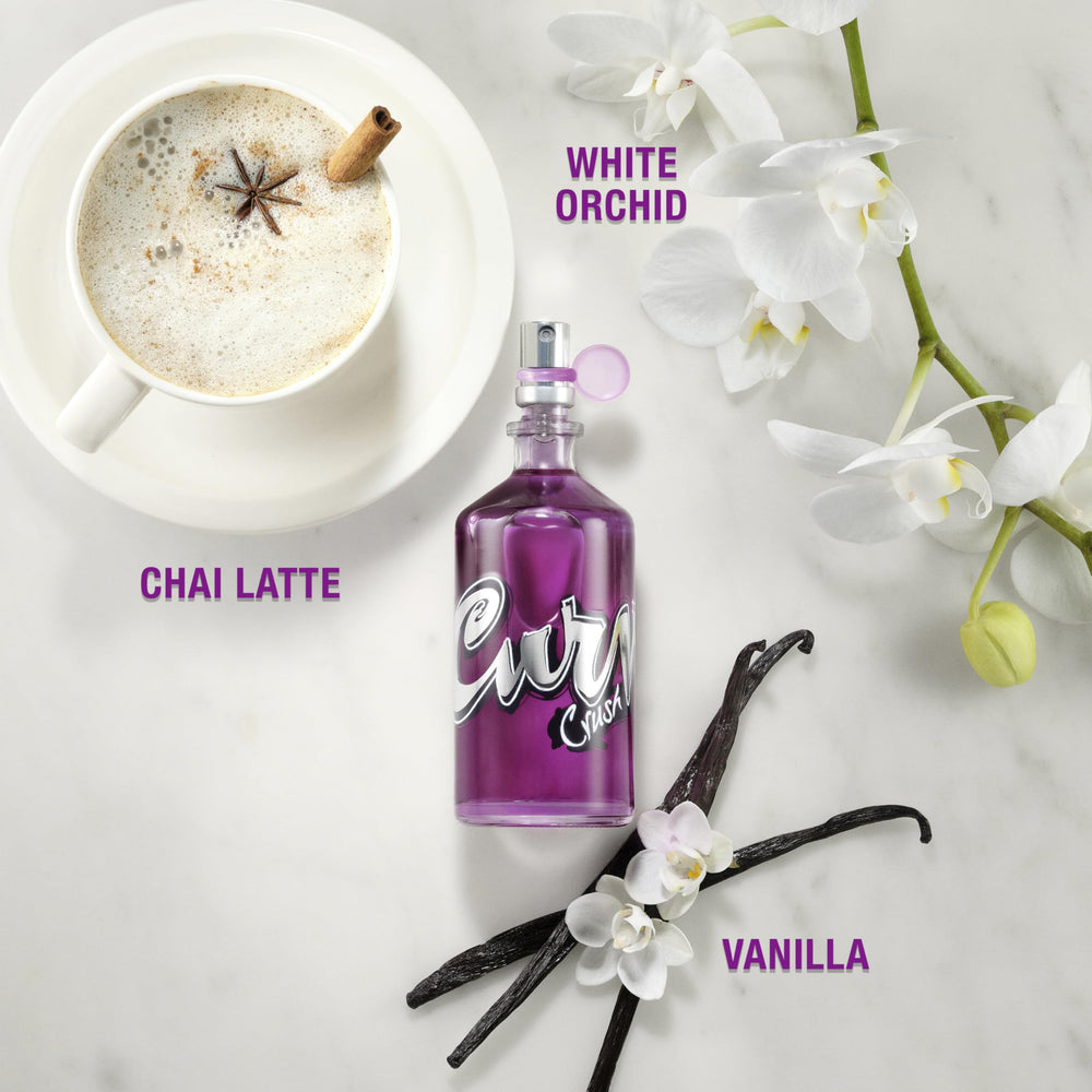 Curve Crush EDT spray action captured for easy application on pulse points