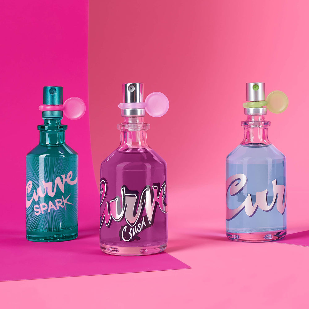 Curve Eau De Toilette gifting-ready set hints at stocking stuffer appeal.