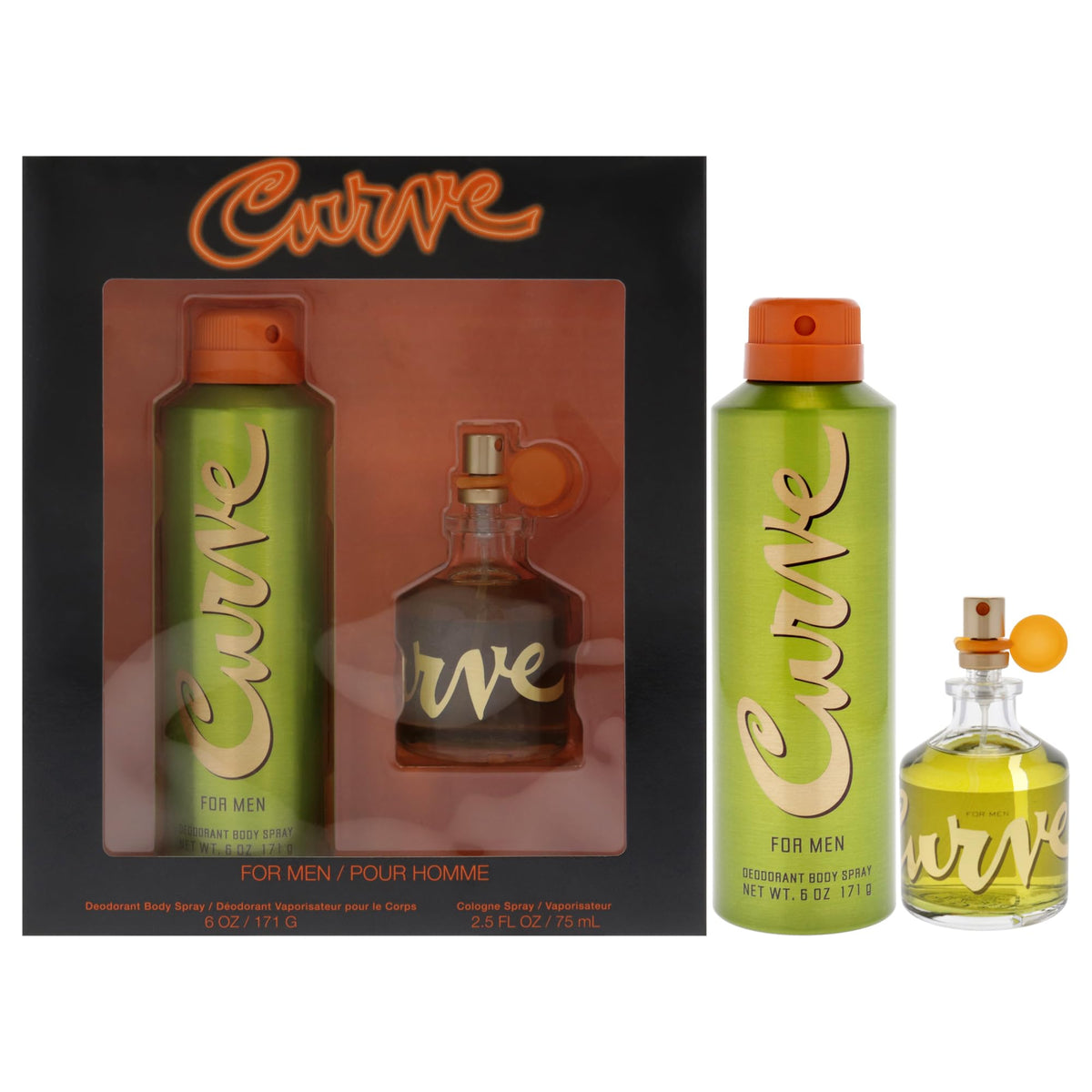 Curve Men’s Cologne bottle close-up highlighting a fresh, spicy-woody profile for everyday confidence.